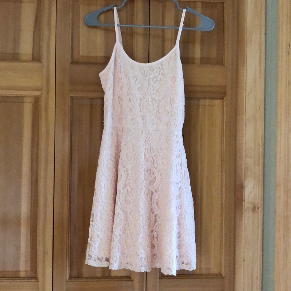 Light pink lace dress
